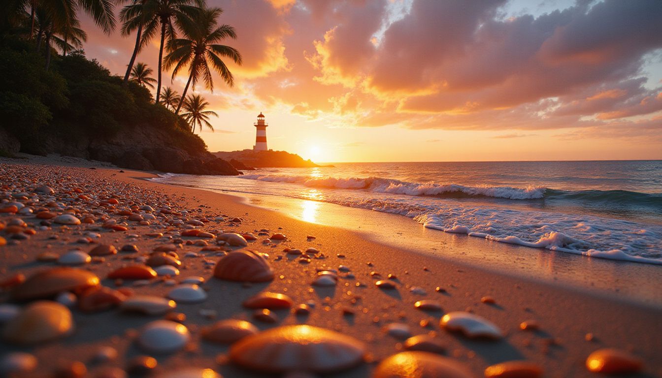 A solitary figure gazes at a serene coastal dawn.
